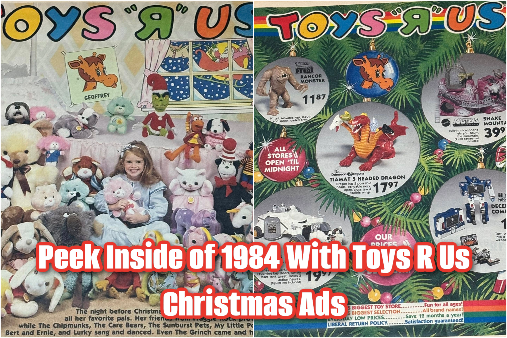 A Peek Inside Christmas 1984 W/ Toys “R” Us Christmas Circulars